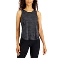 thumbnail image 1 of ID Ideology Women's Jacquard Camo Tank Top Black Size Large, 1 of 3