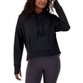 thumbnail image 1 of ID Ideology Womens Relaxed Solid Techy Hoodie Deep Black L, 1 of 2