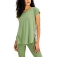 thumbnail image 1 of ID Ideology Women's Sweat Set T-Shirt Green Size Small, 1 of 3