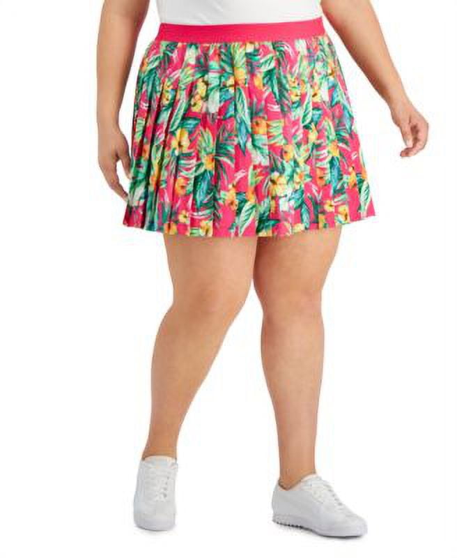 Ideology | Shorts | Ideology Womens Plus Size Perforated Skort Skirt Zip Pocket Flamenco Pink 3x