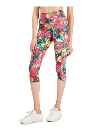 Hue Womens Tropical Floral Simply Stretch Skimmer Leggings 