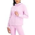 thumbnail image 1 of ID Ideology Performance Womens Zip Front Fleece Hoodie Phalaenopsis S, 1 of 3