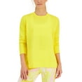 thumbnail image 1 of ID Ideology Womens Active Solid Crewneck Top Bold Lemon 2XL, 1 of 1