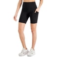 thumbnail image 1 of ID Ideology Womens Compression 7 Bike Shorts Deep Black M, 1 of 1