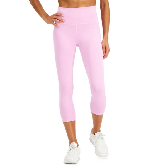 ID Ideology Womens Compression High Rise Side Pocket Cropped Leggings Phalaenops XS