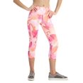 thumbnail image 1 of ID Ideology Womens Compression Petal Print Side Pocket Cropped Leggings Petal Berry Ice XL, 1 of 3