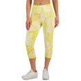 thumbnail image 1 of ID Ideology Womens Compression Side Pocket Cropped Leggings Whirl Lemon XL, 1 of 3
