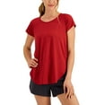 thumbnail image 1 of ID Ideology Womens Essentials Sweat Set T-Shirt Licorice Red L, 1 of 1
