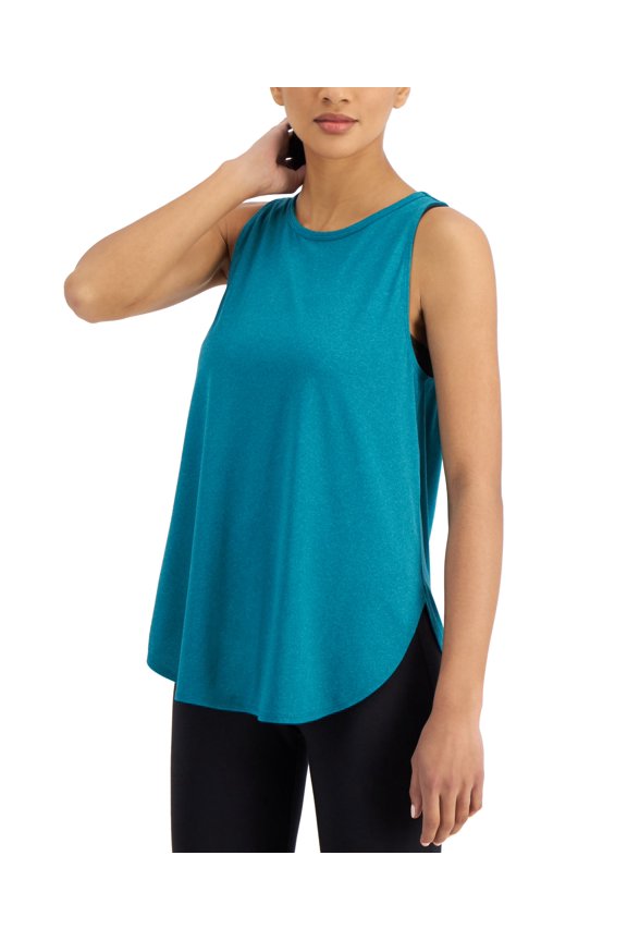 ID Ideology Womens Essentials Sweat Set Tank Top Jade Vine XS