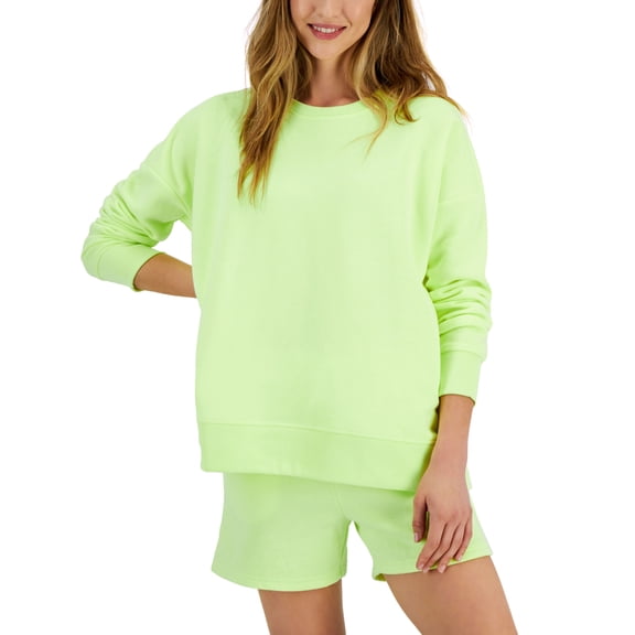 ID Ideology Womens Fleece Sweatshirt Barbell M
