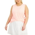 thumbnail image 1 of ID Ideology Womens Keyhole Back Tank Top Spring Tulip 1X, 1 of 1
