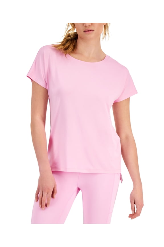 ID Ideology Womens Lightweight Techy T-Shirt Pink Stone L