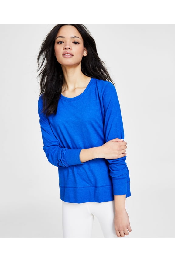 ID Ideology Womens Retro Recycled Pullover Deep Cobalt XL