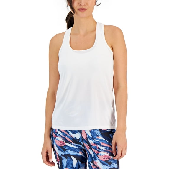 ID Ideology Womens Textured Racerback Tank Top Deep Black XL