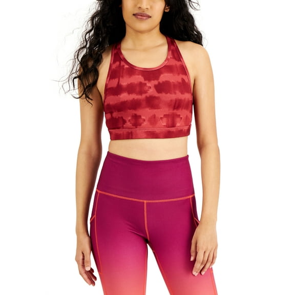 ID Ideology Womens Tie Dyed Reversible Sports Bra Tie Dye Rosetta 2XL