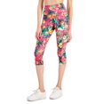 thumbnail image 1 of ID Ideology Womens Tropical Side Pocket Cropped Leggings True Fiery Pink PM, 1 of 3