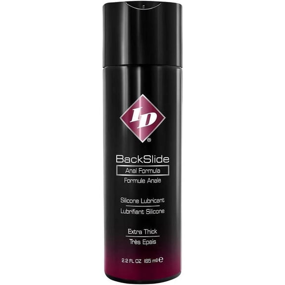 ID Lubricants BackSlide Thick Anal Silicone Based Personal Cream Lubricant, 2.2 oz