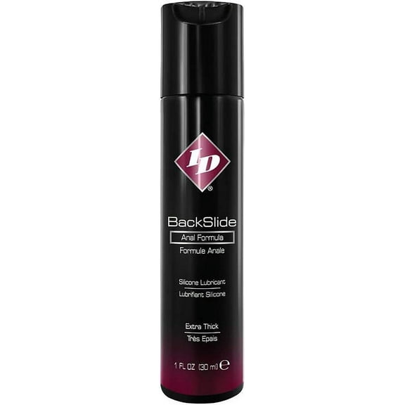 ID Lubricants BackSlide Thick Liquid Anal Silicone Based Personal Lubricant, 1 oz