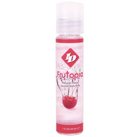 ID Lubricants Frutopia Flavored Water Based Personal Lubricant, Cherry, 1 oz
