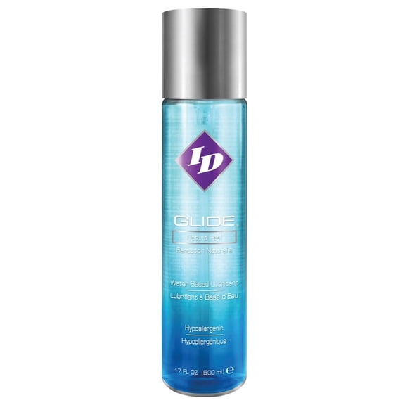 ID Lubricants Glide Natural Feel Liquids Water Based Personal Lubricant, 17 oz