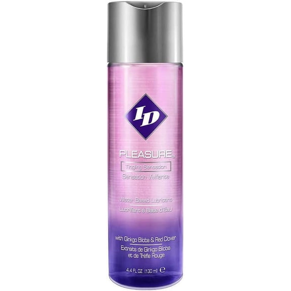 ID Lubricants Pleasure Tingling Water Based Liquid Personal Lubricant, 4.4 oz