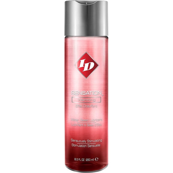 ID Lubricants Sensation Water Based Warming Personal Lubricant, 8.5 oz Liquid