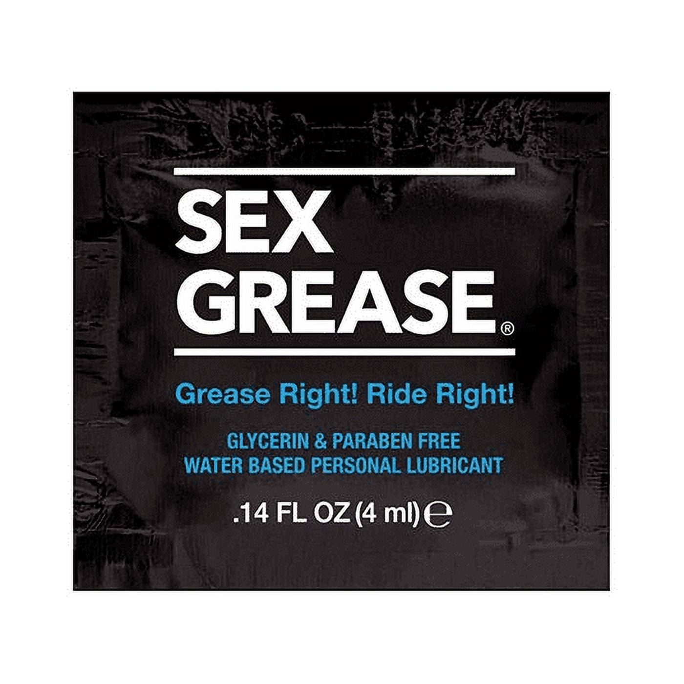 ID Lubricants Sex Grease Premium Water Based Personal Lubricant, 4 ml  (Foil) - Walmart.com