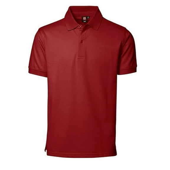 ID Mens Pique Short Sleeve Polo Shirt