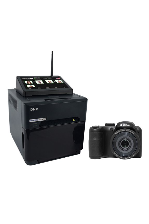 ID Photo Printer System with Pixpro Camera and Wireless LCD Console