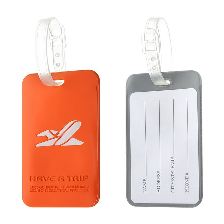 ID Ropes Name Luggage Tags Suitcase Labels Bag Tag Baggage Labels ORANGE Walmart