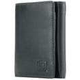 thumbnail image 1 of ID Stronghold Men's RFID Blocking Trifold Wallet, Black, 1 of 7