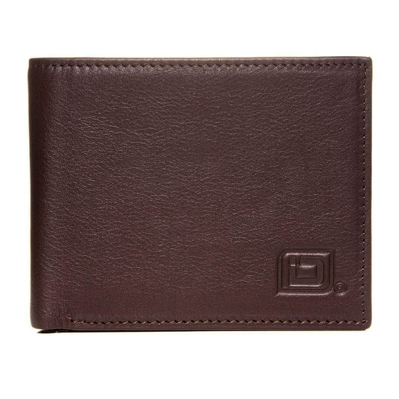 ID Stronghold – Men’s RFID Leather Wallet - Bifold with ID Window (Brown)
