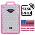 thumbnail image 1 of ID Stronghold Secure Badgeholder Holds 1-2 Cards ID Badge Holder, Polycarbonate Pink, 0.71 oz, 1 of 5