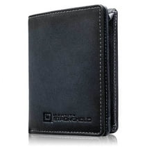 ID Stronghold “Waltlet” Leather RFID Blocking Wallet with Magnetic Clasp Black