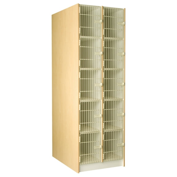 ID Systems 10 Compartment Instrument with Acousti-Grille Doors, 27"W x 84"H x 40"D