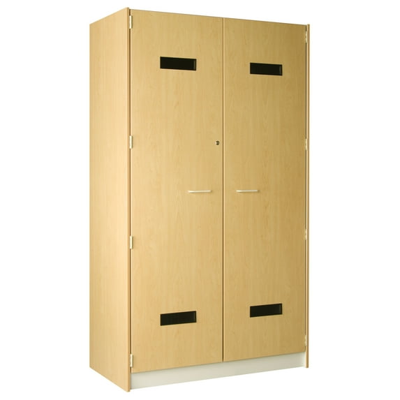 ID Systems 48" Wide Uniform Storage, Door Style: Lockable Solid Doors-48" D x 24" W x 84" H