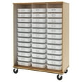 thumbnail image 1 of ID Systems 67" Tall Mobile Storage Cart with 36 (3-1/2") Trays-14 1/4"W x 3 1/2"H x 19"D, 1 of 3