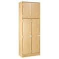 thumbnail image 1 of ID Systems 84" High Double Locker Storage with Upper & Lower Secured Storage-30" D x 18" W x 84" H, 1 of 4