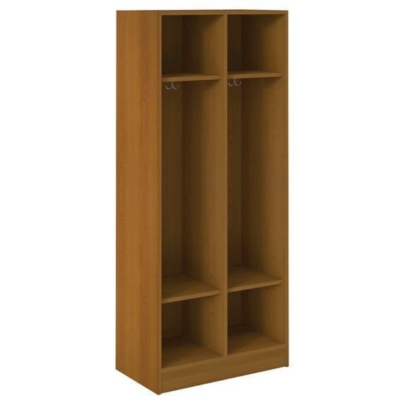 ID Systems Double Locker, 72" High with Upper and Lower Shelves-30" D x 18" W x 72" H
