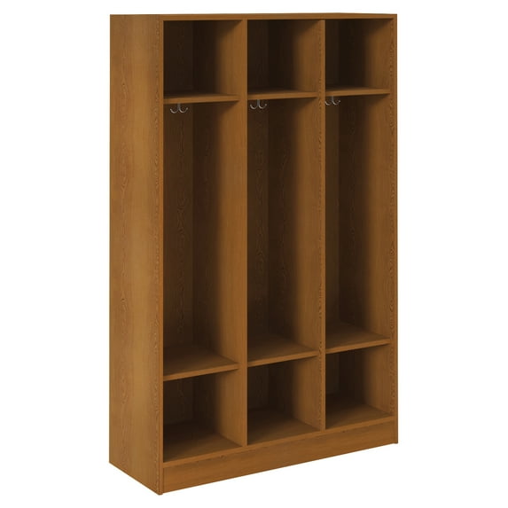 ID Systems Triple Locker Storage 72" High with Upper & Lower Shelves-45" D x 18" W x 72" H