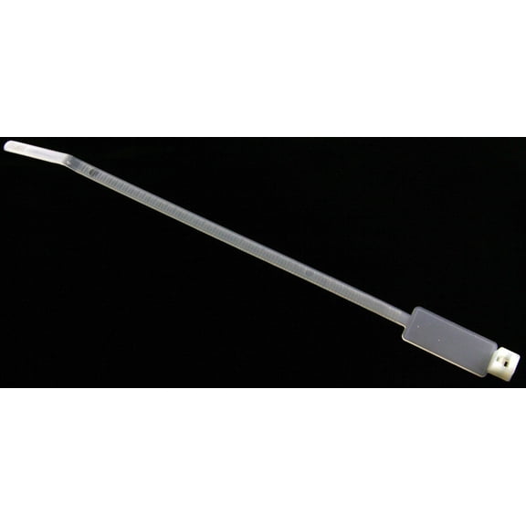 ID Tag 7.5", 50 lb. White Cable Ties - (pack of 100)