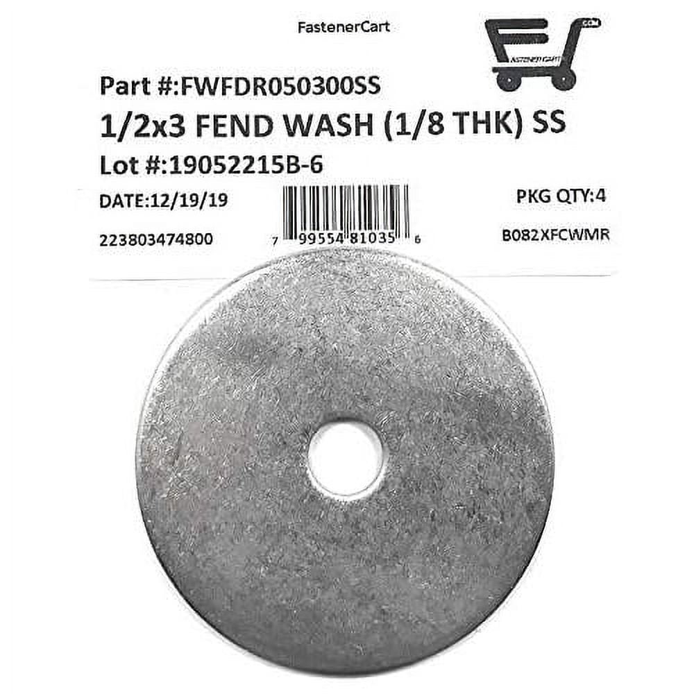 ID X 3 OD Stainless Steel Fender Washer Large OD Flat Washers Extra
