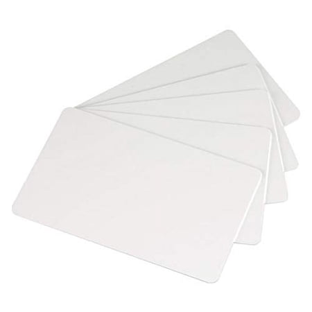 ID Zone Premium White Blank PVC Cards, 100 Pack
