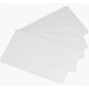 ID Zone Premium White Blank Plastic CR80 30 Mil PVC Cards for ID Badge Printers (200 Pack)
