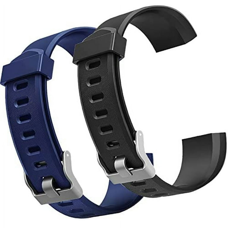 ID115Plus HR Replacement Bands For Letscom Lintelek Kummel Eurans Poiuzet Stiive Octandra Veryfitpro ID115Plus HR Fitness Tracker Blue Black