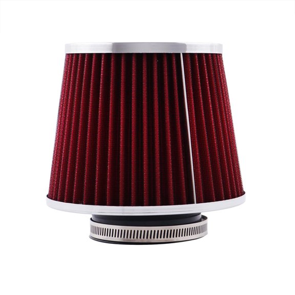 ID2.5" High Flow Inlet Cold Air Intake Cone Air Filter Replacement Clamp-On Round Tapered Lower intake air temperature