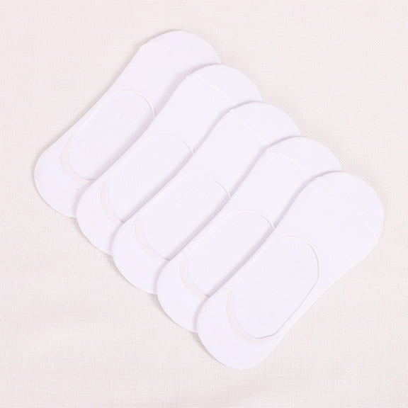 IDALL Ankle Socks No Show Socks Womens Mens Silicone Non Slip Shallow Mouth Simple Low Top Comfortable Boat Socks Low Cut Socks Women Cotton Socks White One Size