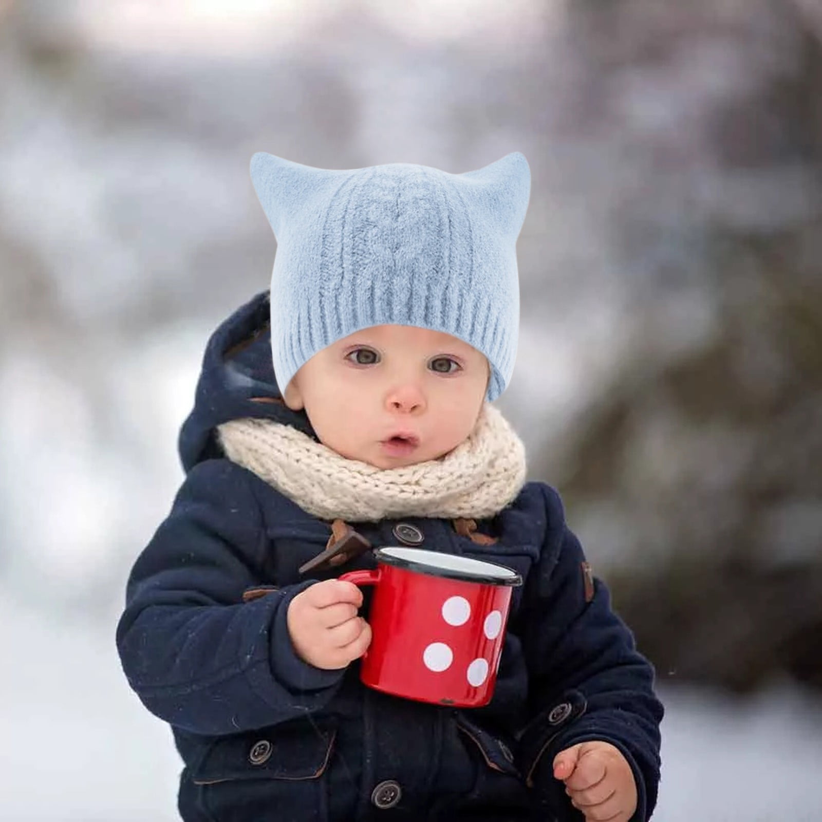 IDALL Baby Sun Hat,Winter Hats Children's Baby Hat Cat Ear