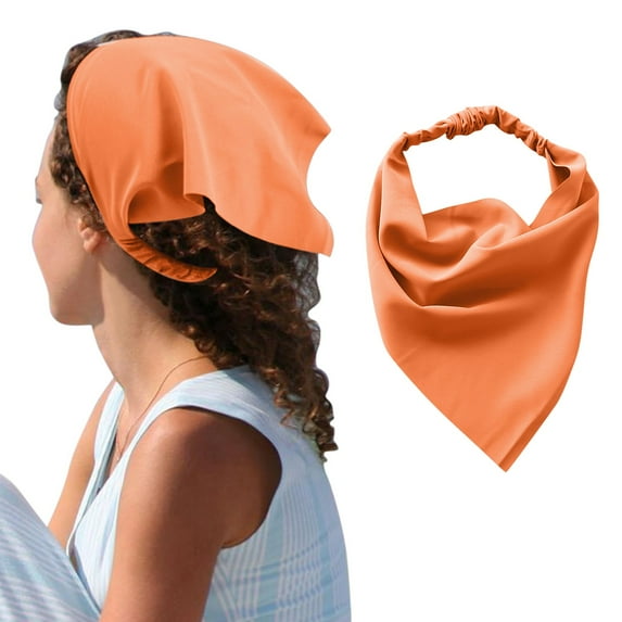 IDALL Bandanas for Women,Head Scarf Floral Hair Bandanas Head Kerchief Women Bandana Print Hair Scarf Triangle Hair Kerchief With Ties Head Scarf Hair Scarf,Headbands for Women E