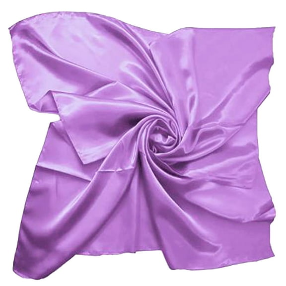IDALL Bandanas for Women Head Scarf Satin Silk Large 90x90 cm Square Plain Nautical Head Neck Scarf Wrap 24 Colours Handkerchiefs for Women Cotton Bandana P One Size